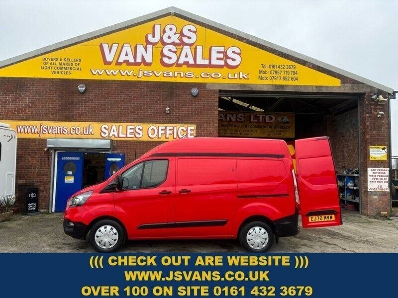 Red Used 2020 Ford Transit Custom S Van | £8,995 (Fair price) - Image 1/4