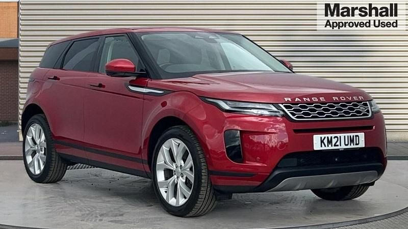 Red Used 2021 Land Rover Range Rover evoque SE Hatchback | £22,585 (A bit pricey) - Image 1/4