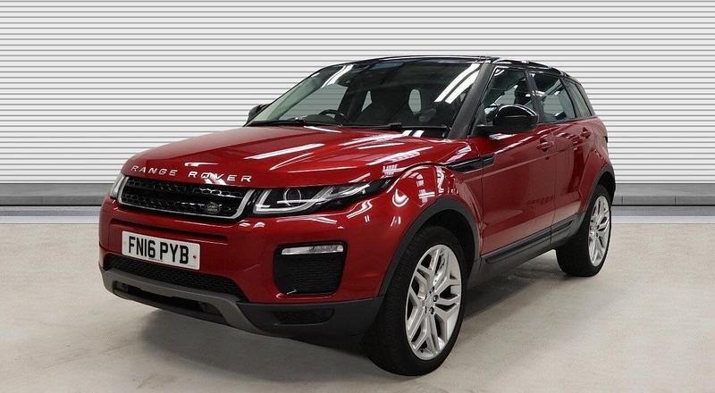 Red Used 2016 Land Rover Range Rover evoque SE Estate | £9,350 (Fair price) - Image 1/4