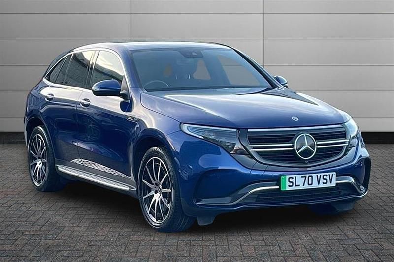 Brilliant blue Used 2020 Mercedes EQC400 AMG line SUV | £20,990 (Good price) - Image 1/4