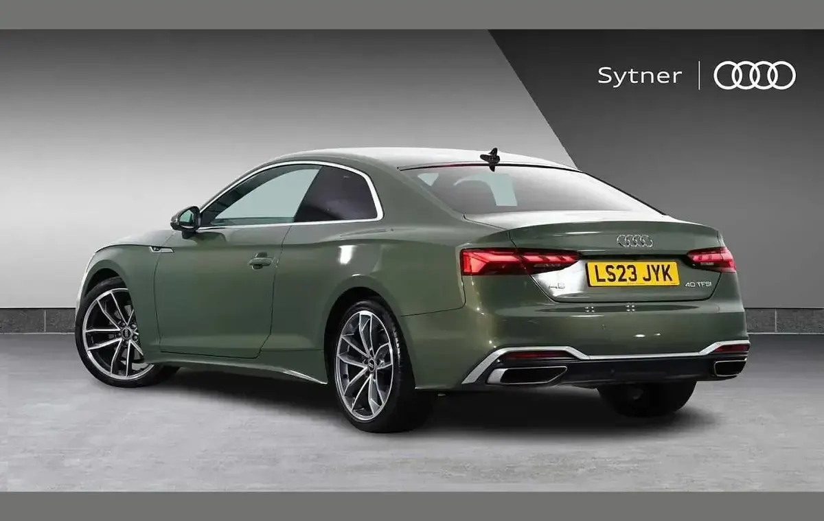 Used Audi A5 S-Line 200 HP (147 kW) 2023 Green Coupe