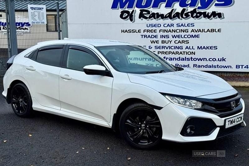 White Used 2018 Honda Civic SR Hatchback | £10,995 (Fair price) - Image 1/1