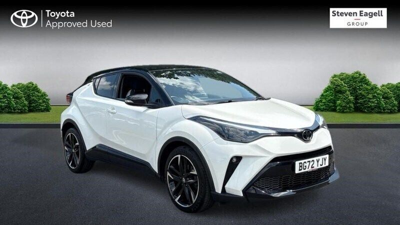 White/black Used 2022 Toyota C-HR Sport SUV | £22,634 (Fair price) - Image 1/4