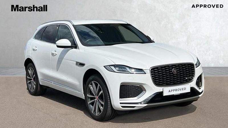 Solid fuji white Used 2022 Jaguar F-Pace R-Dynamic SUV | £28,611 (Good price) - Image 1/4