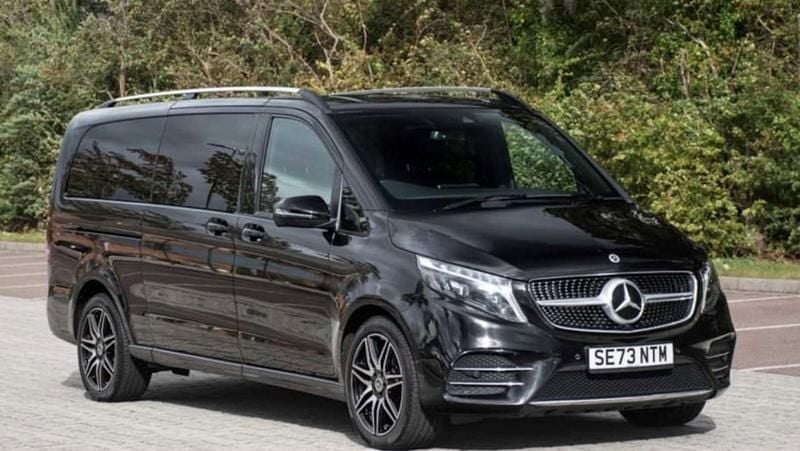 Black Used 2023 Mercedes V300 AMG line MPV | £54,995 (A bit pricey) - Image 1/4