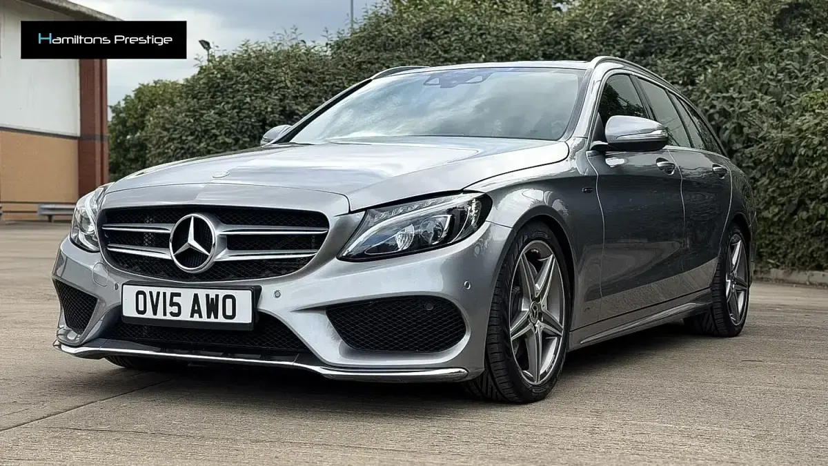 Used Mercedes C300 AMG line 228 HP (167 kW) 2015 Silver Estate