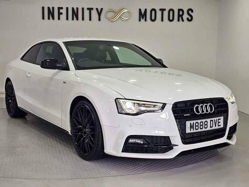 Used Audi A5 Black Edition 177 HP (130 kW) 2015 White Coupe