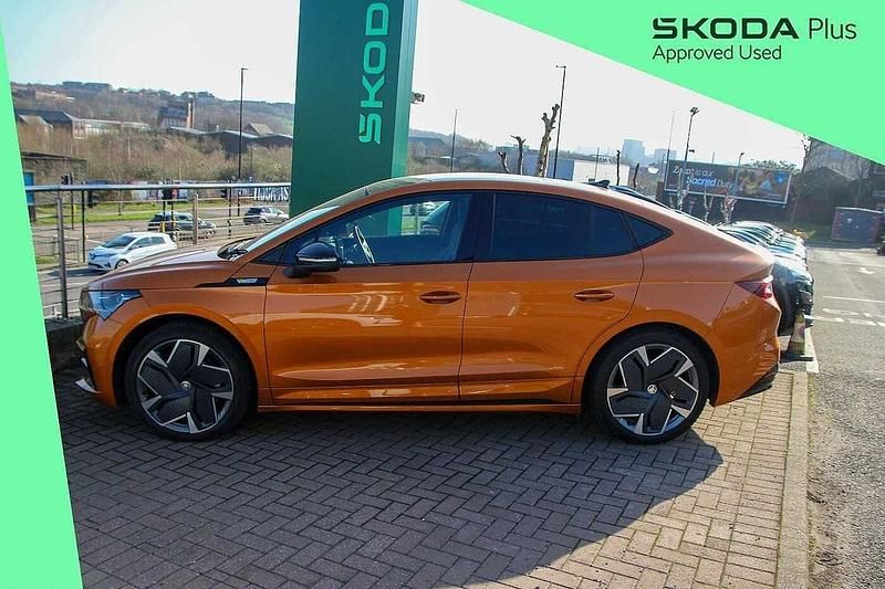 Used Skoda Enyaq iV vRS 250 kW (340 HP) 2025 Phoenix orange metallic SUV