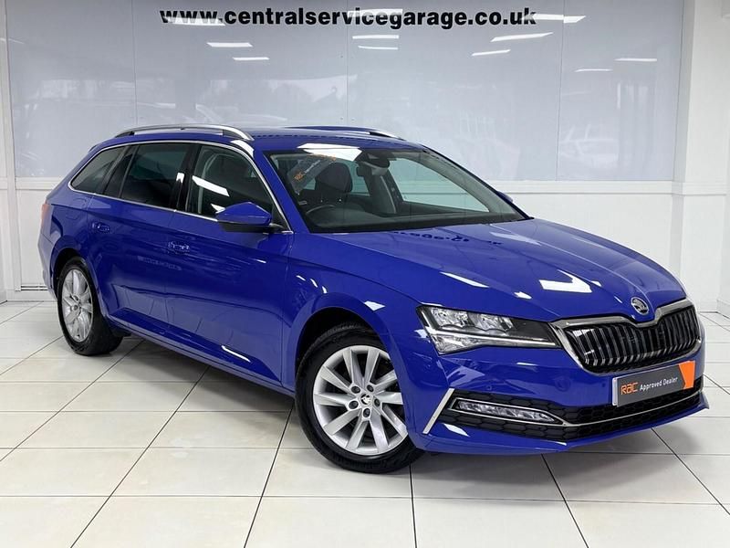 Blue Used 2021 Skoda Superb SE Technology Estate | £15,995 (Good price) - Image 1/3