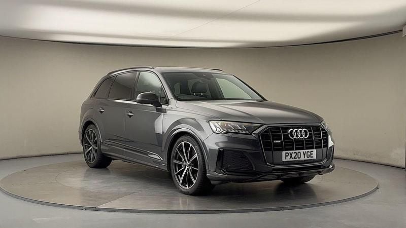 Daytona gray pearlescent Used 2020 Audi Q7 Black Edition SUV | £33,650 (Fair price) - Image 1/4
