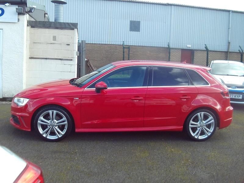 Used Audi A3 S-Line 2015 Red Hatchback