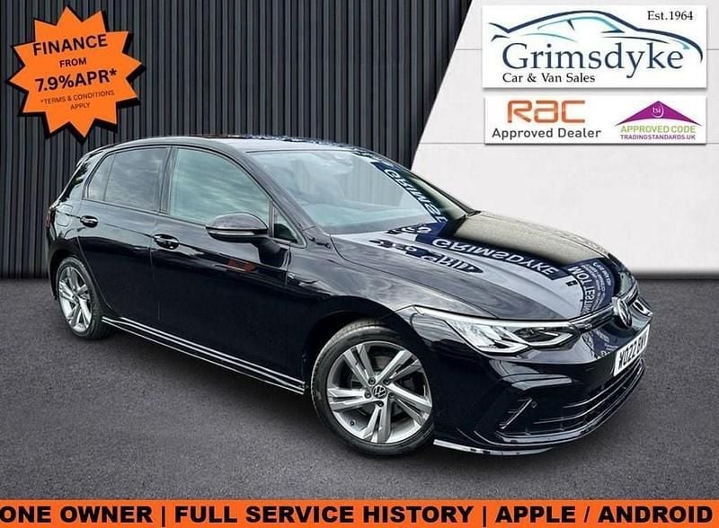 Black Used 2022 VW Golf VIII R-line Hatchback | £21,990 (Fair price) - Image 1/3