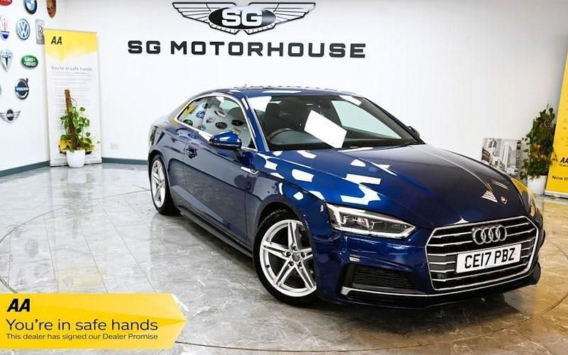 Blue Used 2017 Audi A5 S-Line Coupe | £13,495 (Fair price) - Image 1/4