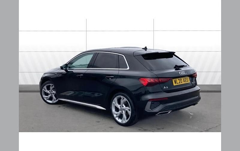 Used Audi A3 S-Line 150 HP (110 kW) 2020 Black Sedan