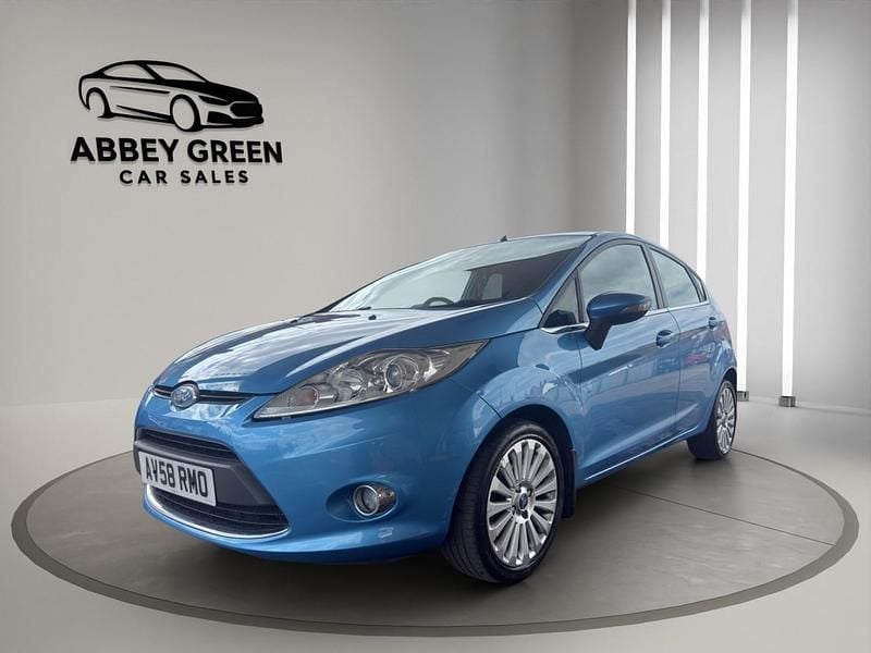 Usado Ford Fiesta Titanium 2008 Azul Citadino