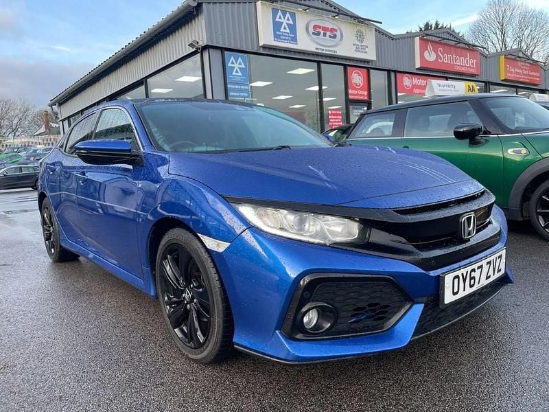 Used Honda Civic EX 129 HP (94 kW) 2017 Blue Hatchback