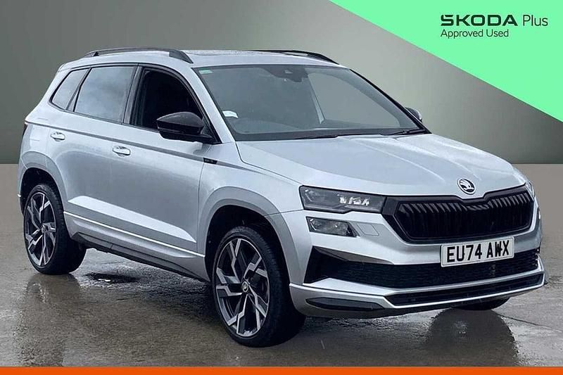 Used Skoda Karoq SportLine 150 HP (110 kW) 2024 Silver SUV