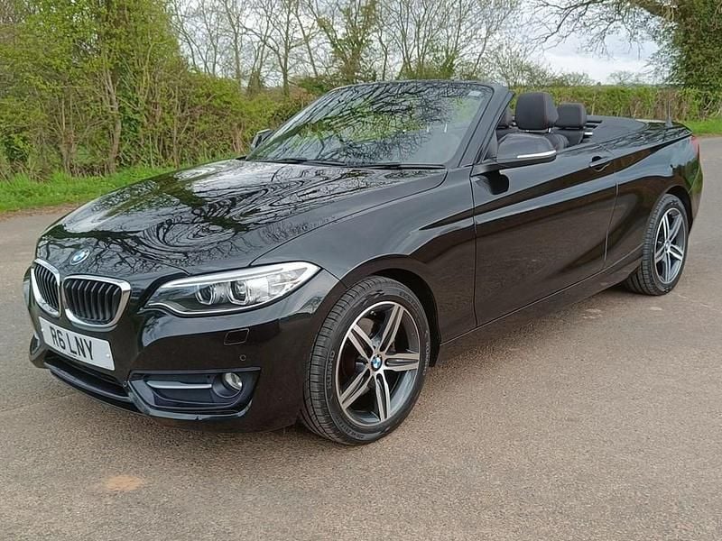 Used BMW 220 Sport Line 2016 Black Cabriolet