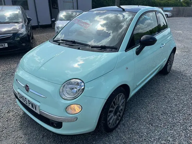 Used Fiat 500 69 HP (50 kW) 2015 Green Hatchback