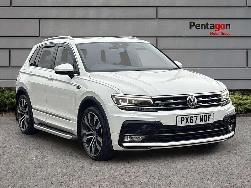 White Used 2017 VW Tiguan R-line SUV | £17,450 (Fair price) - Image 1/4