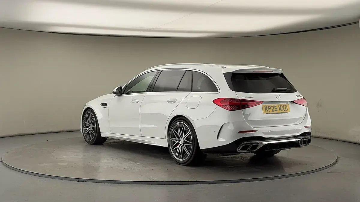 Used Mercedes C63 AMG Premium Plus 2025 Opalite white Estate