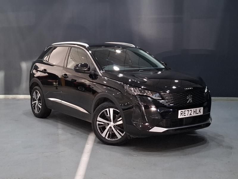 Black Used 2022 Peugeot 3008 Allure+ SUV | £18,298 (Fair price) - Image 1/4