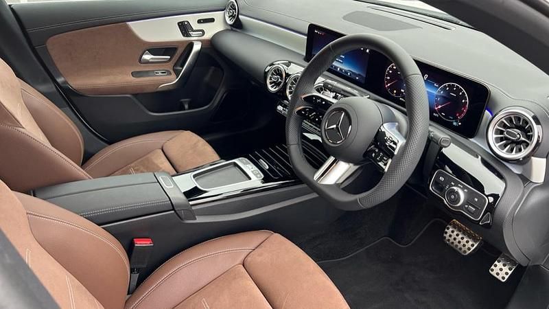 Used Mercedes CLA200 AMG Line Premium 163 HP (119 kW) 2025 Polar white Coupe