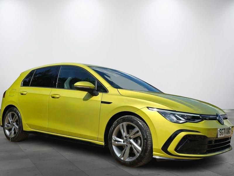 Yellow Used 2021 VW Golf VIII R-line Hatchback | £19,000 (Good price) - Image 1/4