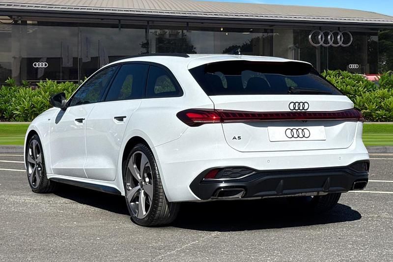 New Audi A5 Advanced 2025 White Coupe