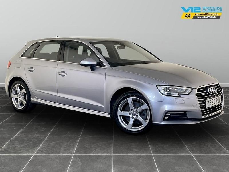 Silver Used 2020 Audi A3 e-tron Advanced Hatchback | £14,995 (Good price) - Image 1/2