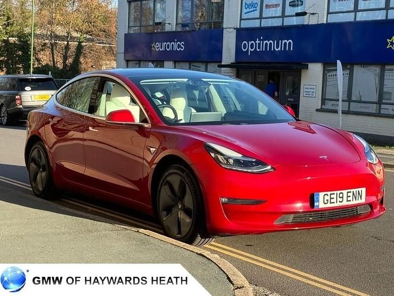 Used Tesla Model 3 Long Range AWD 366 kW (498 HP) 2019 Red Sedan