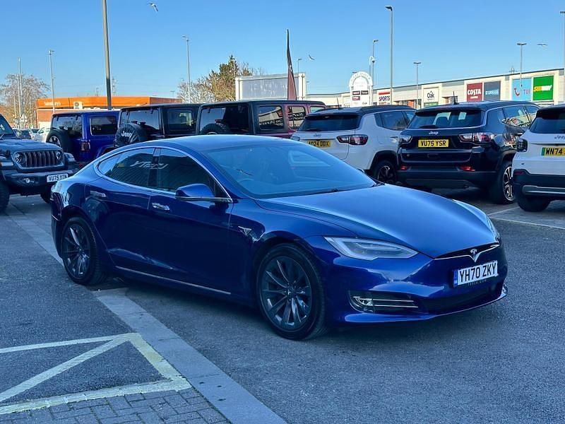 Used Tesla Model S Long Range AWD 397 kW (541 HP) 2020 Blue Hatchback