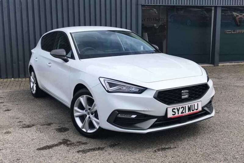 White Used 2021 Seat Leon FR Hatchback | £17,495 (Fair price) - Image 1/4