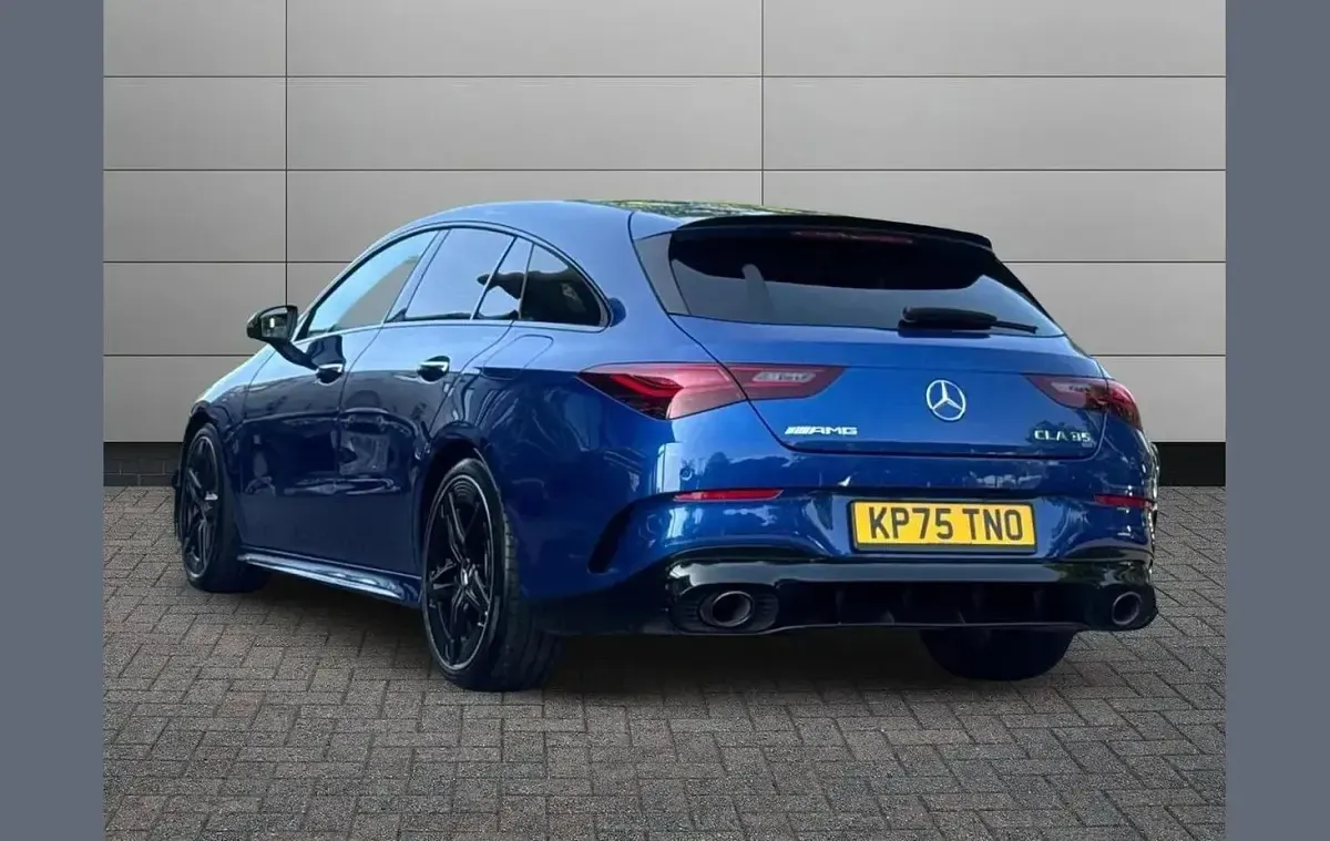 Used Mercedes CLA35 AMG Premium Plus 301 HP (221 kW) 2025 Blue Coupe