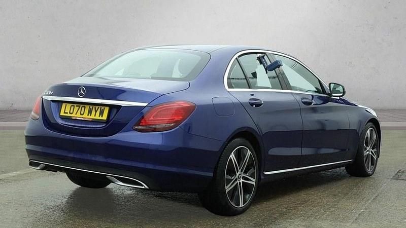 Used Mercedes C220 194 HP (142 kW) 2021 Blue Sedan