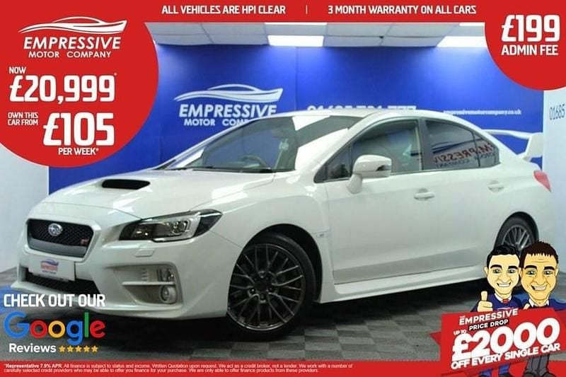 White Used 2015 Subaru WRX STI Sedan | £20,999 (Fair price) - Image 1/1