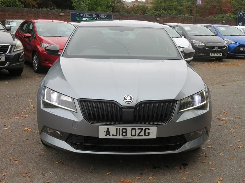 Used Skoda Superb SportLine 150 HP (110 kW) 2018 Grey Hatchback