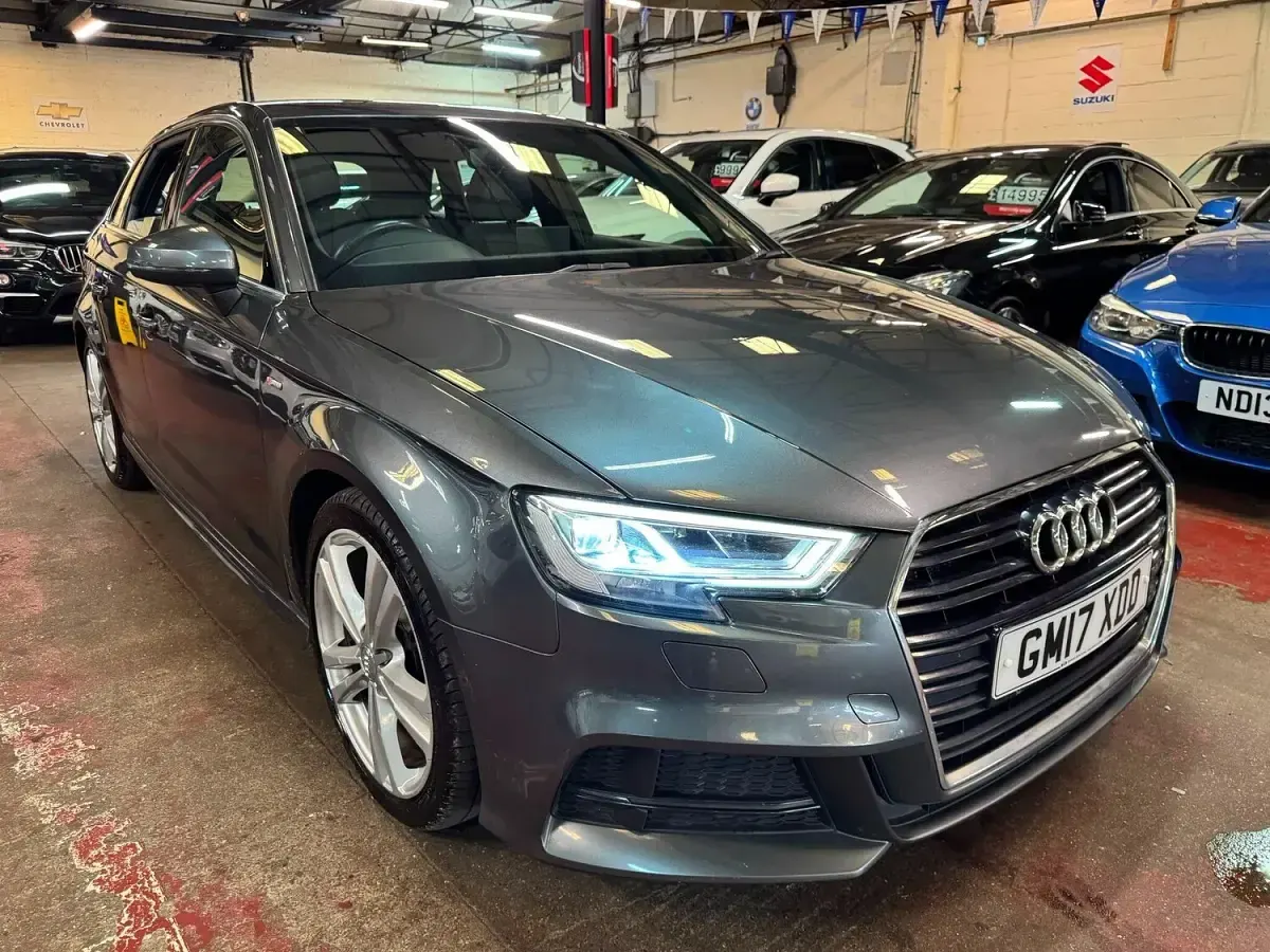 Used Audi A3 S-Line 184 HP (135 kW) 2017 Grey Hatchback