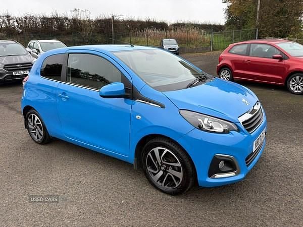 Blue Used 2017 Peugeot 108 Allure Hatchback | £5,245 (Fair price) - Image 1/4