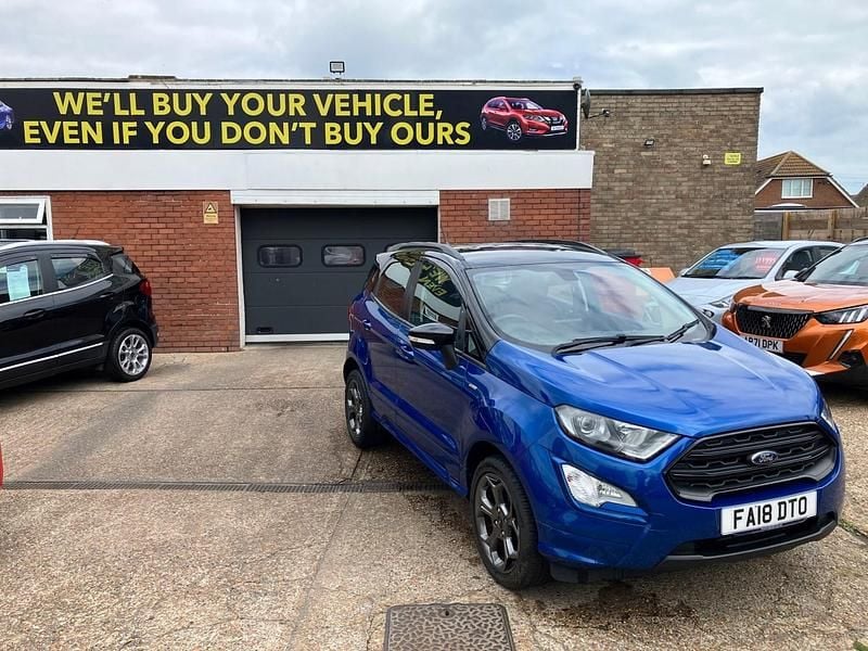 Blue Used 2018 Ford Ecosport ST-Line SUV | £10,995 (Fair price) - Image 1/4