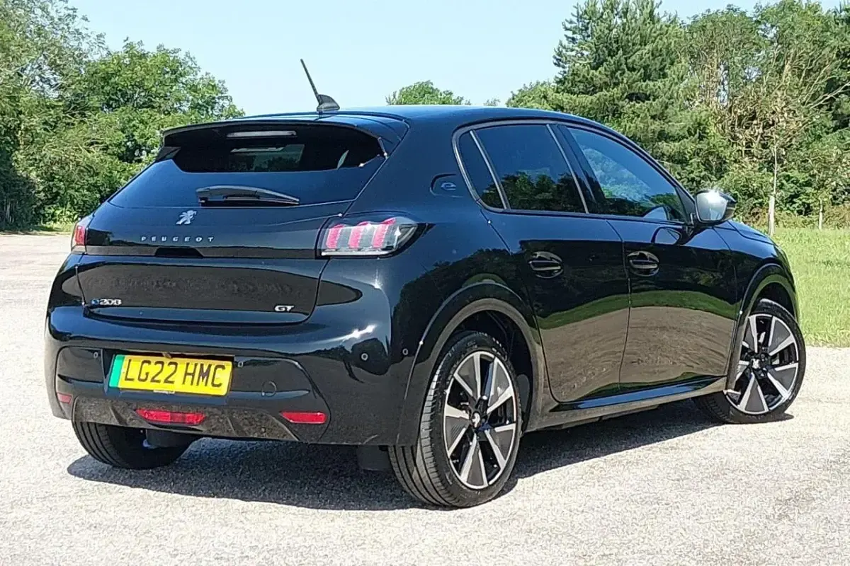 Used Peugeot e-208 Premium 100 kW (136 HP) 2022 Black Hatchback