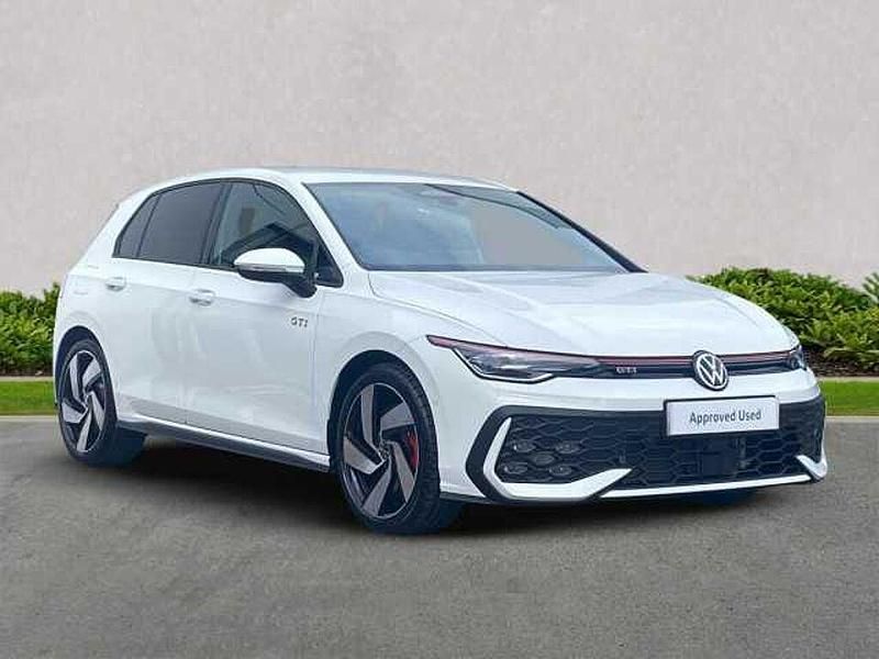 White New 2025 VW Golf VIII GTI Hatchback | £37,999 (Good price) - Image 1/4