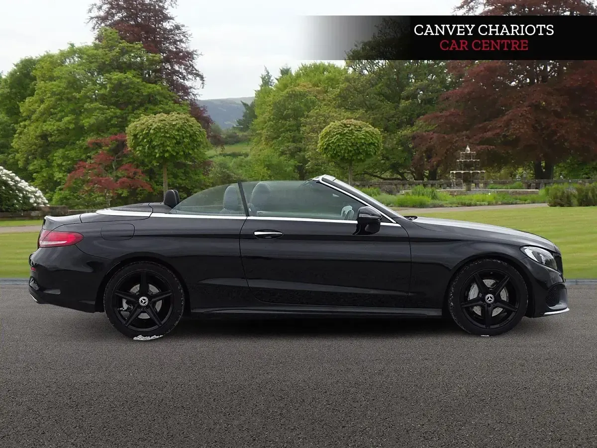 Usado Mercedes C200 AMG line 2018 Preto Cabrios