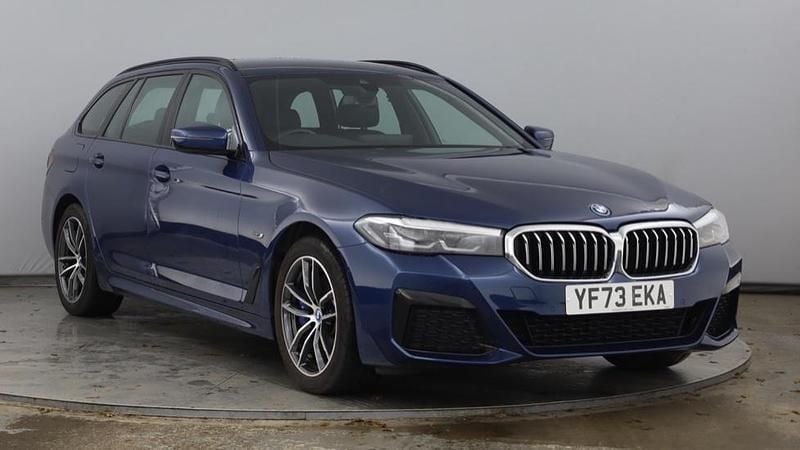 Blue Used 2023 BMW 530e M Sport Estate | £30,500 (Fair price) - Image 1/4