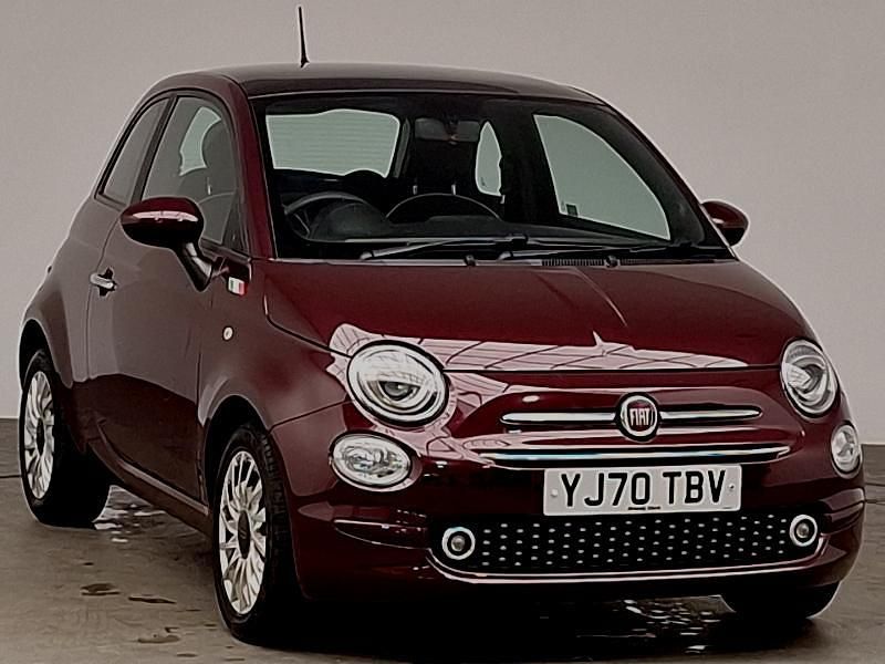 Red Used 2020 Fiat 500 Lounge Hatchback | £11,998 - Image 1/4