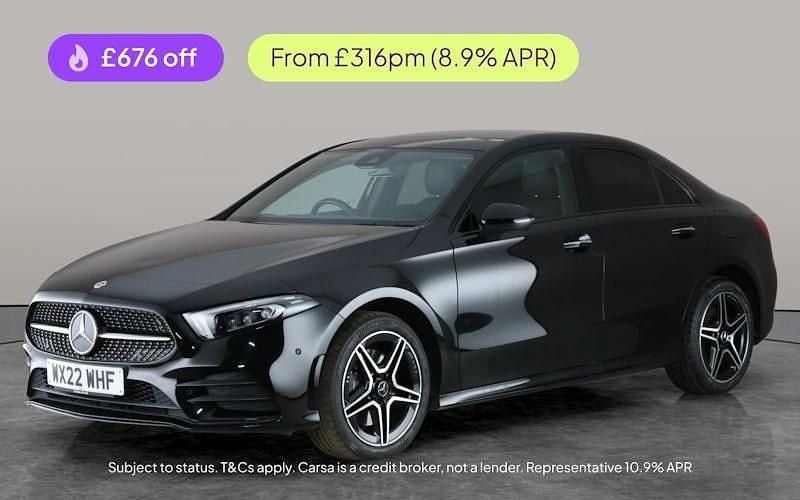 Black Used 2022 Mercedes A250 AMG Line Premium Plus Sedan | £20,337 (Fair price) - Image 1/3