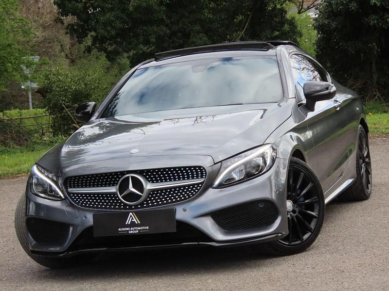 Used Mercedes C220 AMG Line Premium 170 HP (125 kW) 2016 Grey Coupe