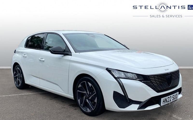 White Used 2022 Peugeot 308 Allure Premium Hatchback | £17,405 (Fair price) - Image 1/4