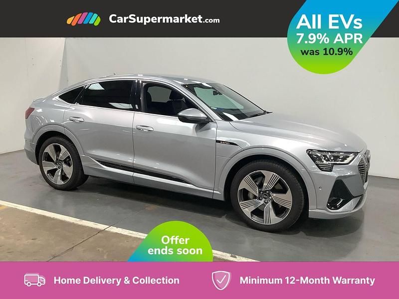 Silver Used 2022 Audi e-tron S-Line SUV | £24,276 (Fair price) - Image 1/4