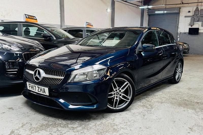 Blue Used 2017 Mercedes A180 AMG line Hatchback | £9,790 (Good price) - Image 1/1